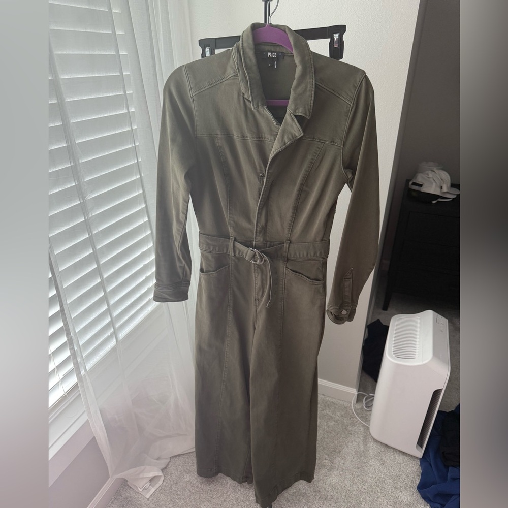 Paige Green Wide Leg Jumpsuit